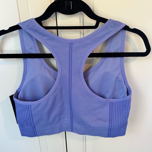 Avia Zip Front Sports Bra - Medium Support - Purple - Picture 3 of 6